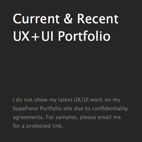 Supafrenz User Experience, UX, Visual Design, UI